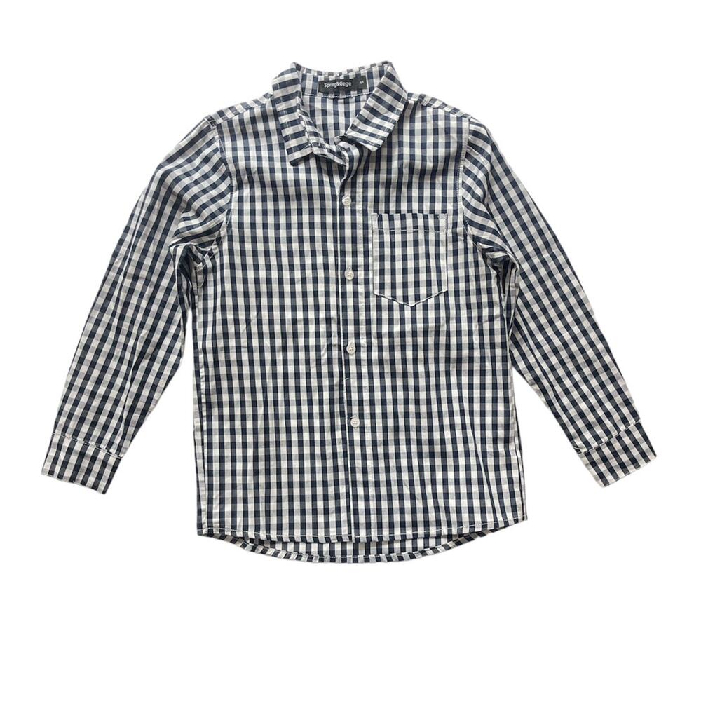 Spring & Gege Navy Button Up Boys S